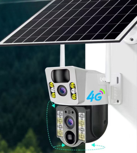 4G Dual Lens Smart Solar PTZ Outdoor Camera - One Deal A Day